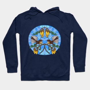 Fantail mosaic mirror Hoodie